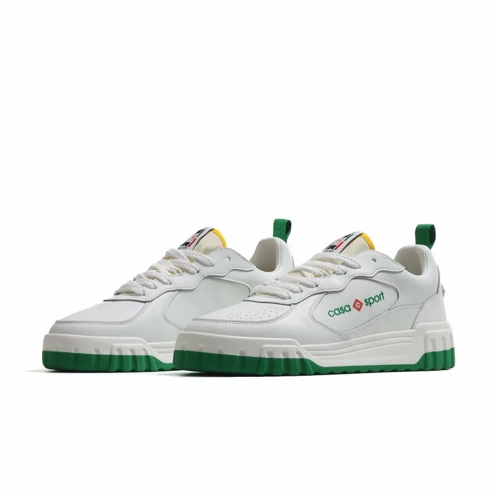 Giày Casablanca The Court Sneaker 'White Green' AF23-SNK-017M-01 — ảnh 3