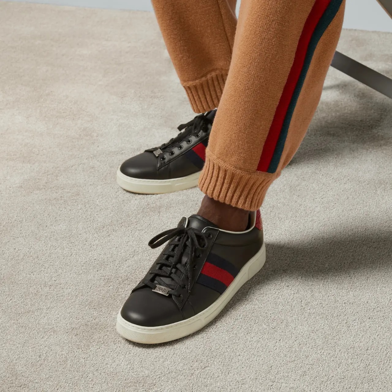 Giày Gucci Ace Sneaker With Web 'Black' 757892-AACAG-1096 — ảnh 2