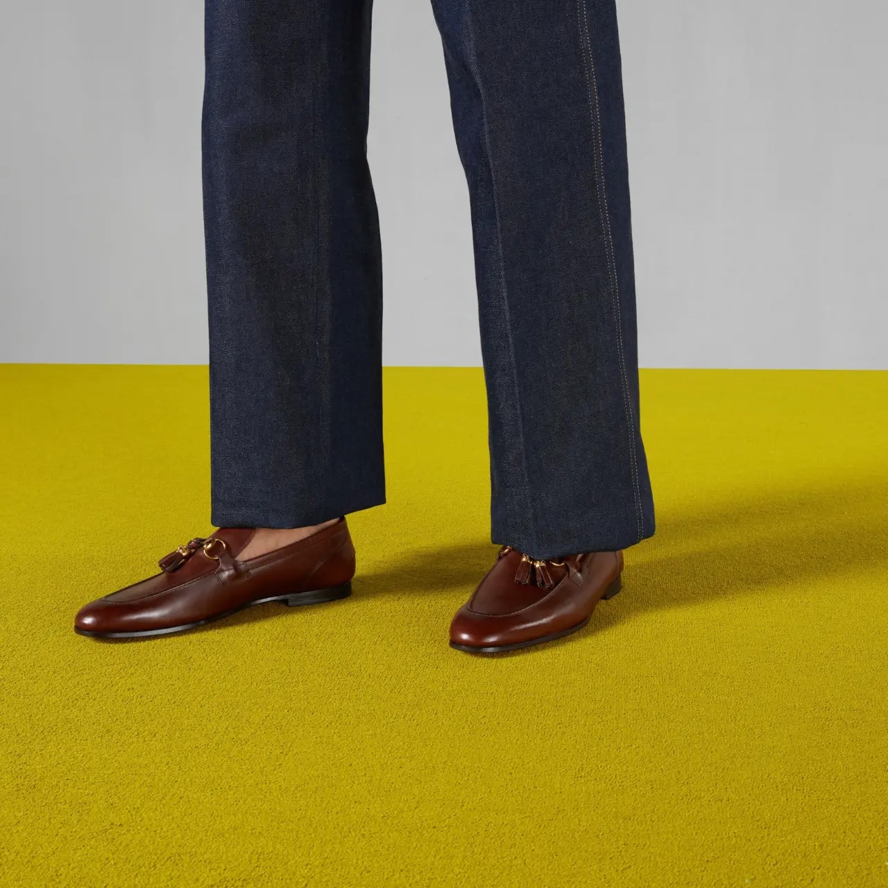 Giày Gucci Jordaan Loafer Leather 'Brown' 758068-AACRW-2103 — ảnh 2
