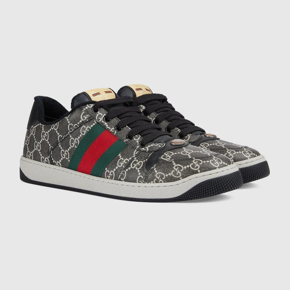 Giày Gucci Screener Sneaker 'Black Grey' 763525-FACMI-8444 — ảnh 5