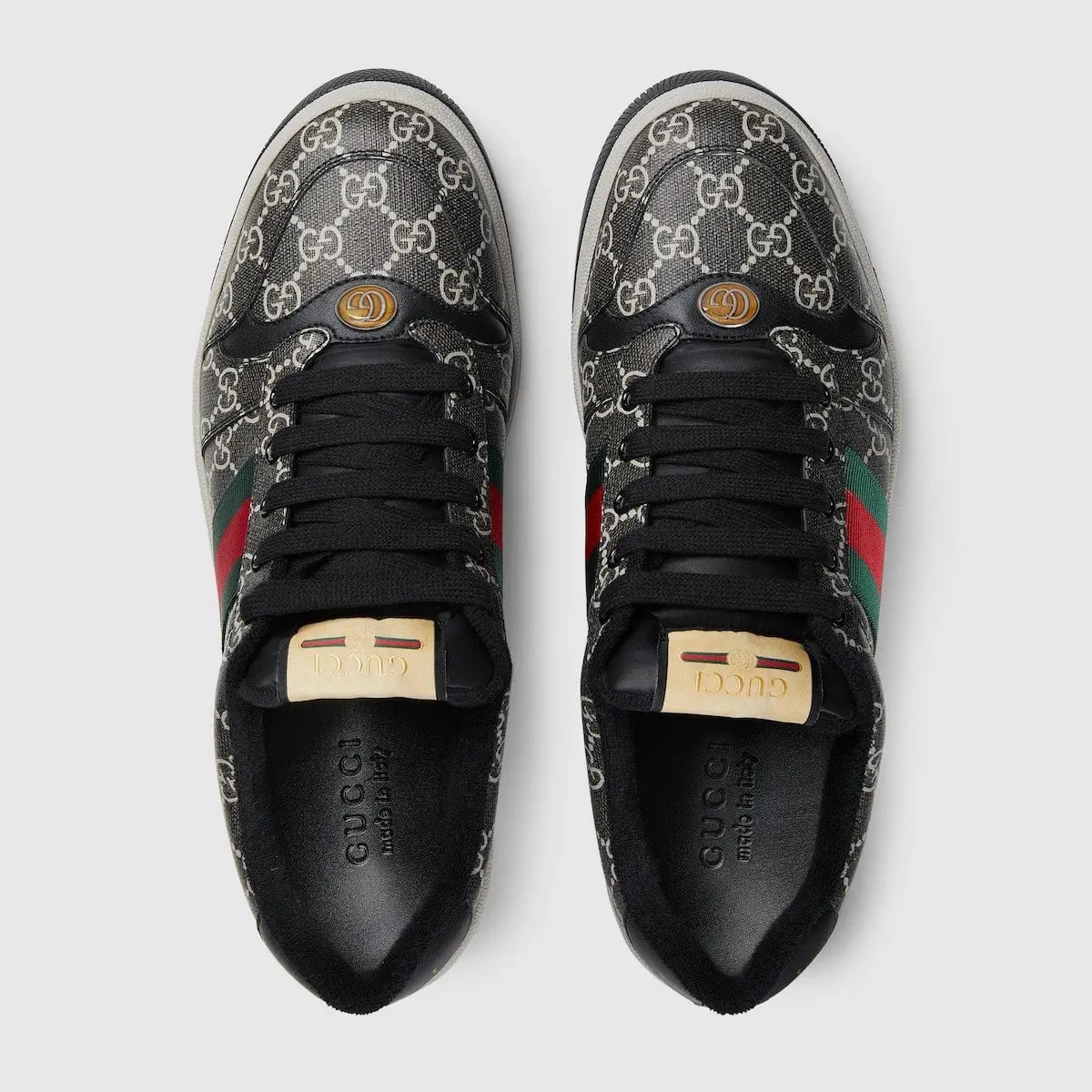 Giày Gucci Screener Sneaker 'Black Grey' 763525-FACMI-8444 — ảnh 3