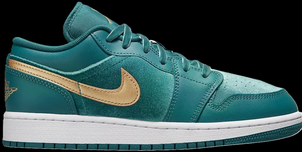 Giày Nike Air Jordan 1 Low GS 'Velvet Geode Teal' FB9896-300 — kich-thuoc: 36