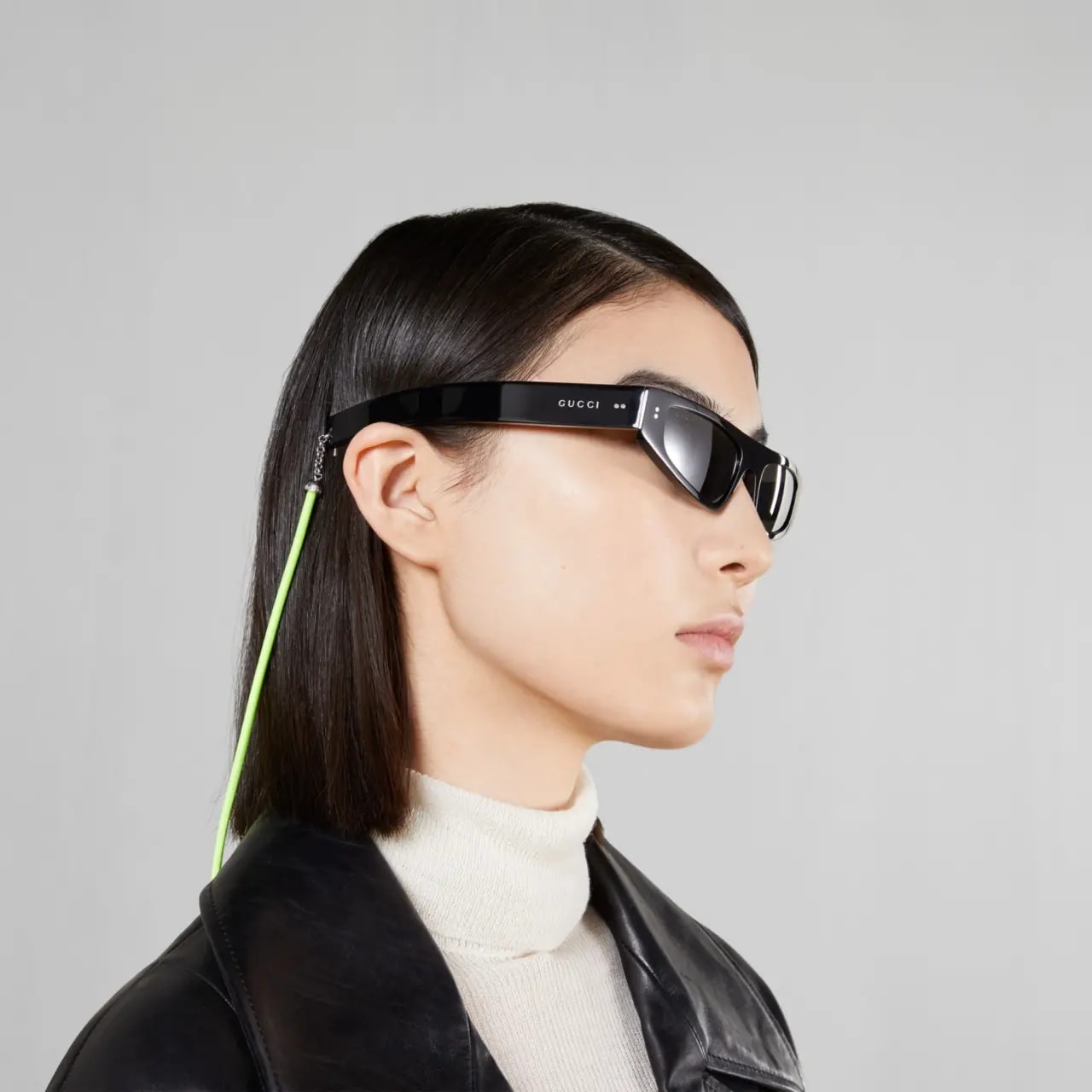 Kính Gucci Cat Eye Frame Sunglasses 'Shiny Black' 769797-J0740-1012 — ảnh 2