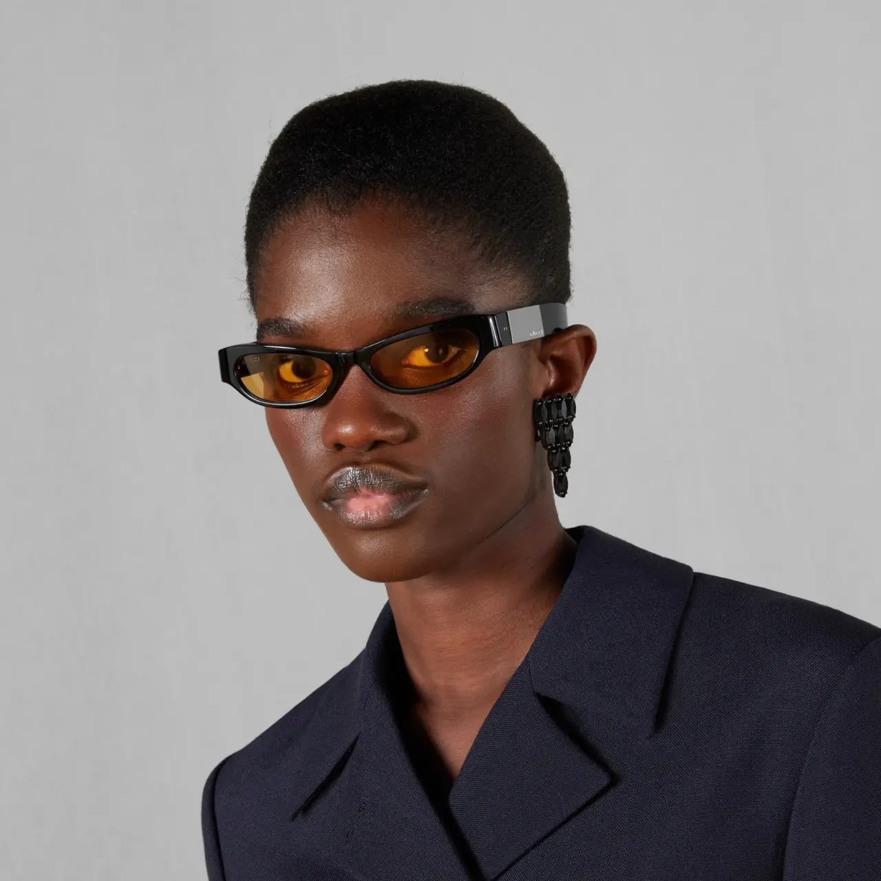 Kính Gucci Cat Eye Frame Sunglasses 'Shiny Black' 769798-J0740-1074 — ảnh 2