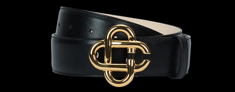 Thắt Lưng Casablanca CC Logo Buckle 'Black' AS23-ACC-014-01 — kich-thuoc: 75cm