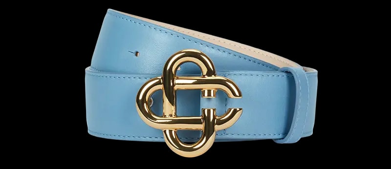 Thắt Lưng Casablanca Leather 'Blue' AF22-ACC-014-03 — kich-thuoc: 70cm