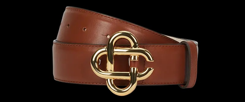 Thắt Lưng Casablanca CC Logo Buckle 'Tan' AS23-ACC-014-11 — kich-thuoc: 70cm