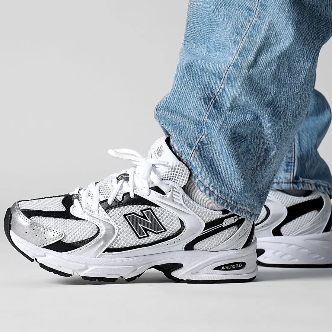 Giày New Balance 530 'White Silver Metallic' MR530LB — ảnh 3