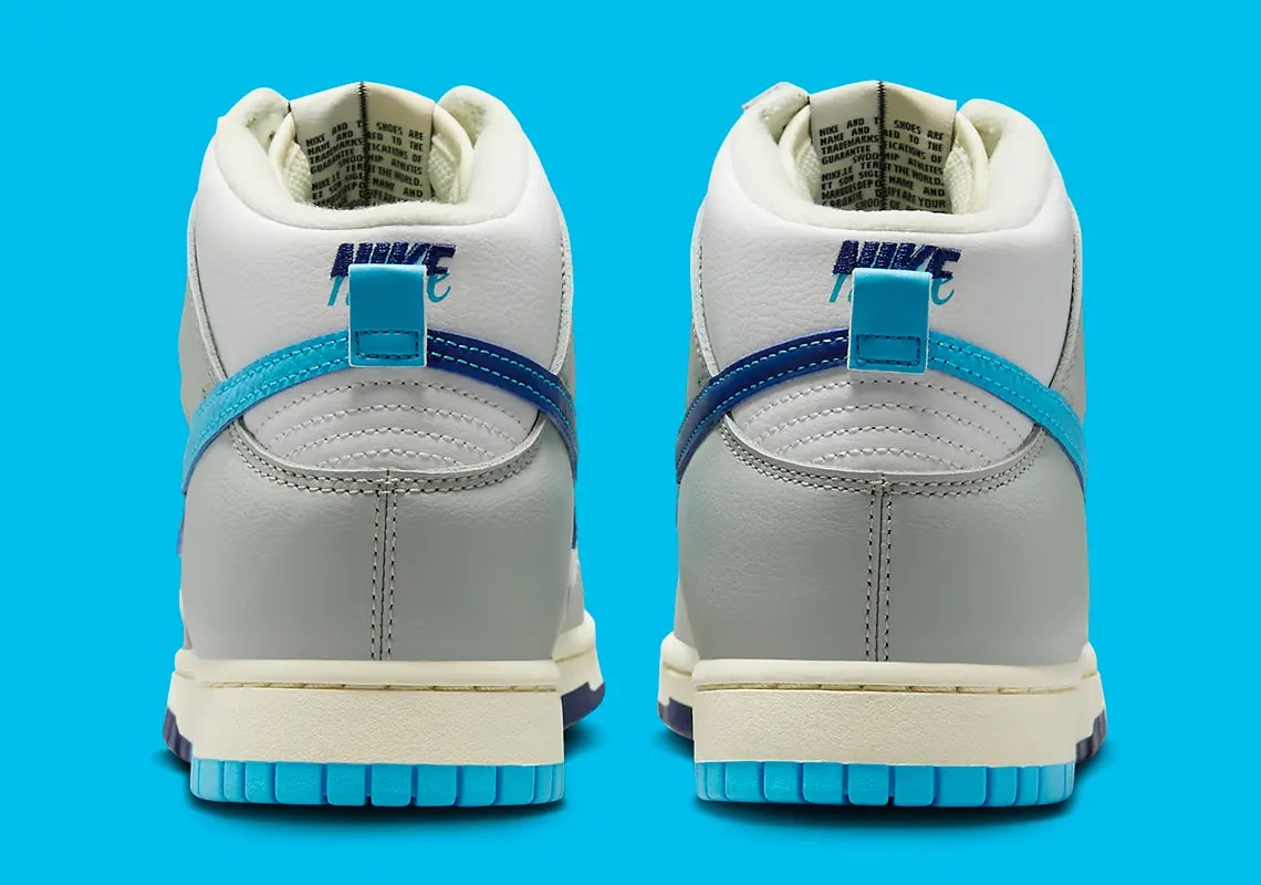 Giày Nike Dunk High SE GS 'Split Grey Blue' FN7995-100 — ảnh 4
