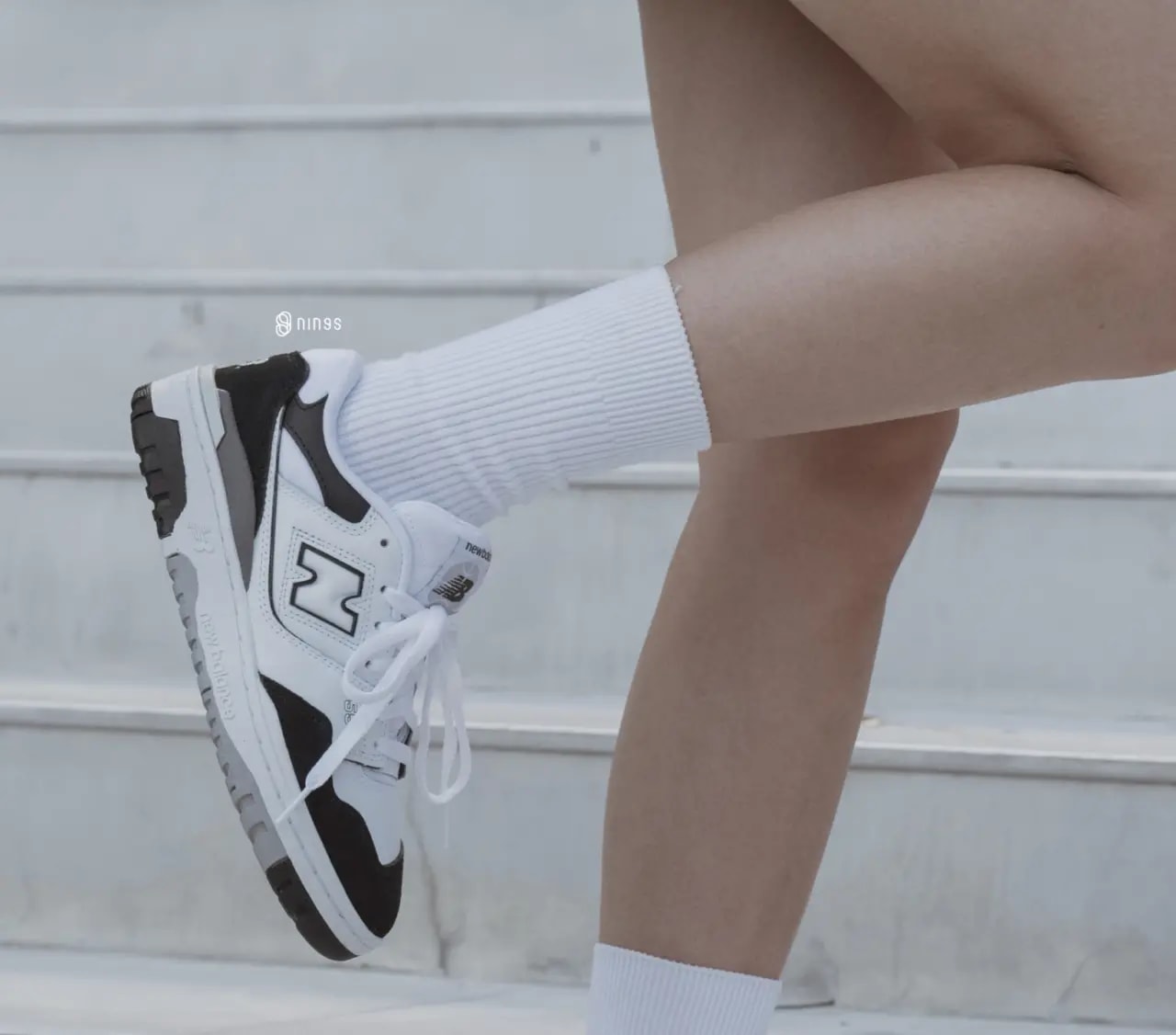 Giày New Balance 550 'White Black' GSB550CA — ảnh 2