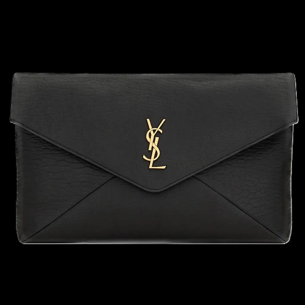 Túi Saint Laurent Cassandre Large Envelope Pouch In Lambskin 'Black' 769307AACYT1000