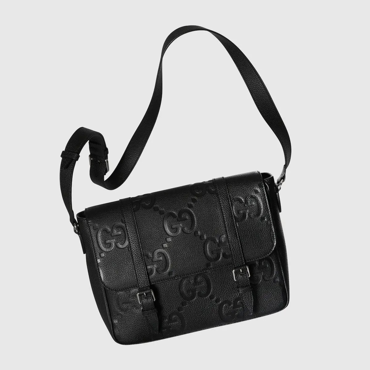 Túi Gucci Jumbo GG Medium Messenger Bag 'Black' 760234-AABY0-1000 — ảnh 4