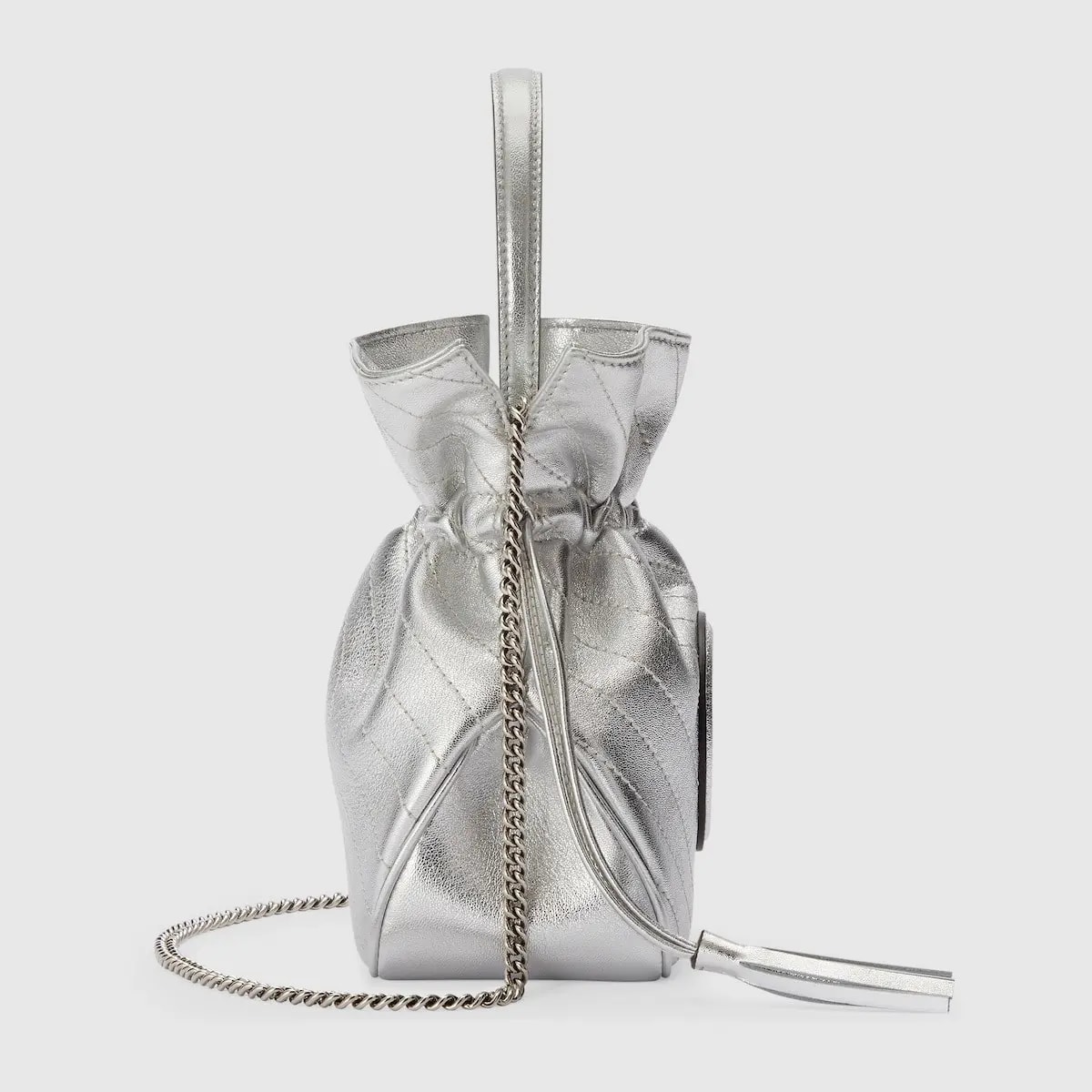 Túi Gucci Blondie Mini Bucket Bag 'Silver' 760313-AACT3-8106 — ảnh 4