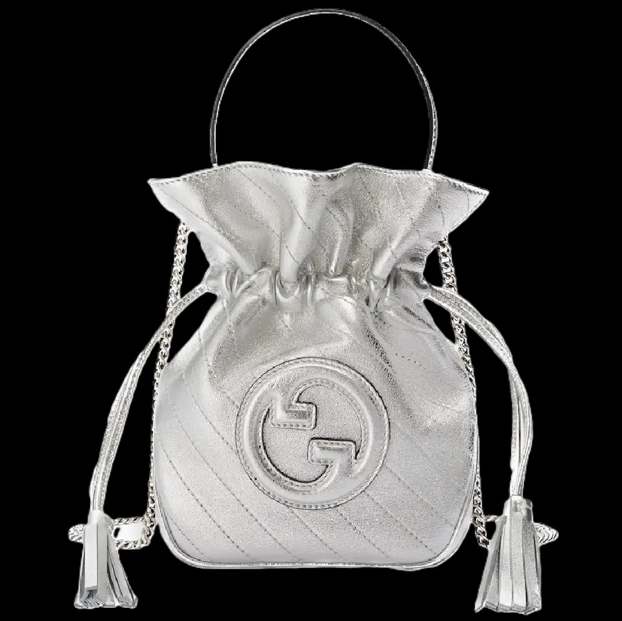 Túi Gucci Blondie Mini Bucket Bag 'Silver' 760313-AACT3-8106