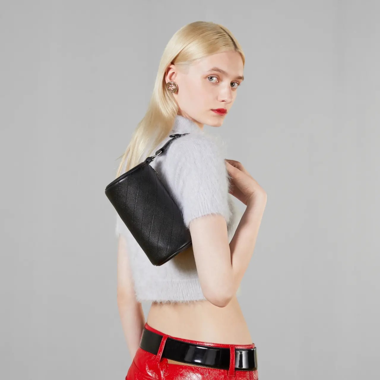 Túi Gucci Blondie Mini Shoulder Bag 'Black' ‎760170-AACPY-1000 — ảnh 2