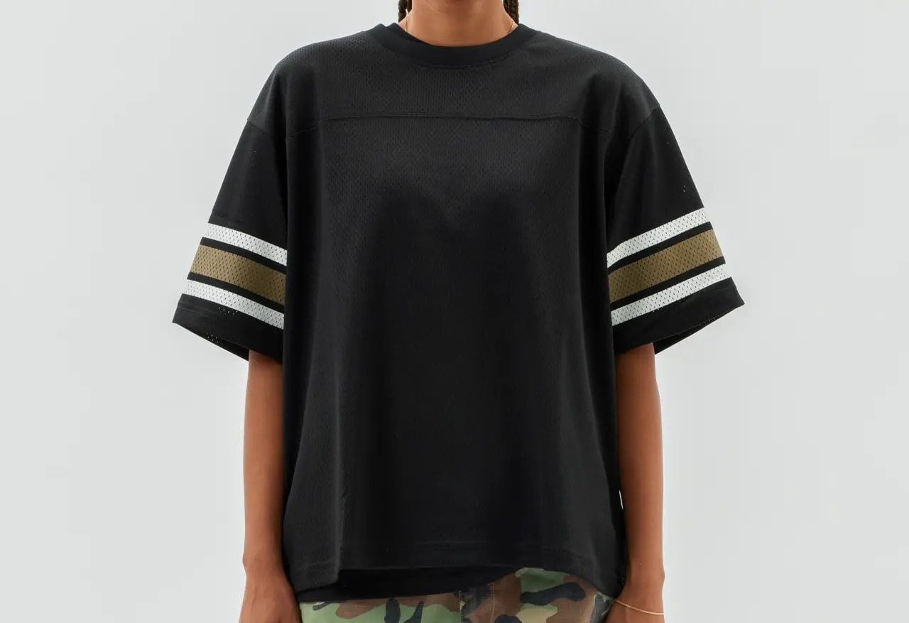 Áo Stussy Surfman Mesh Football Jersey 'Black' — ảnh 4