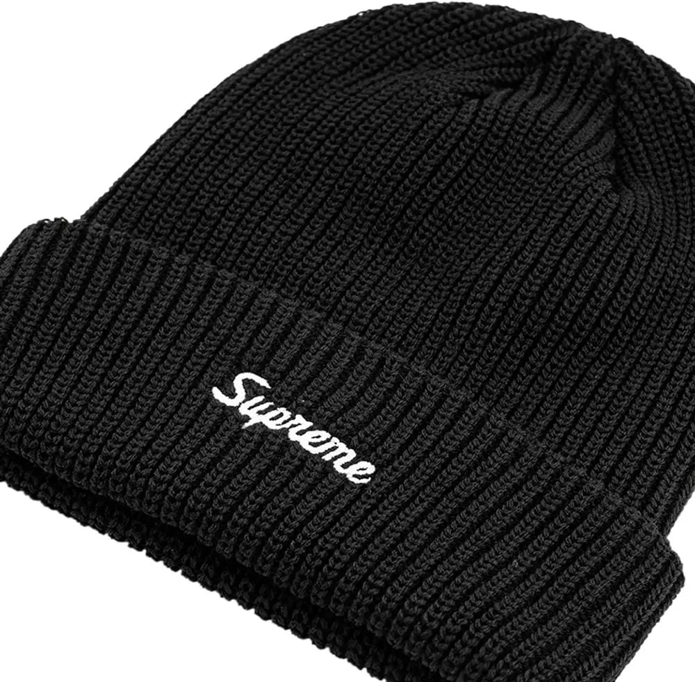 Mũ Supreme Loose Gauge Beanie 'Black' — ảnh 2