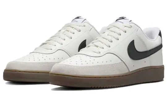 Giày Nike Court Vision Low Shoes 'Sail Light Brown White Black' FQ8075-133 — ảnh 2