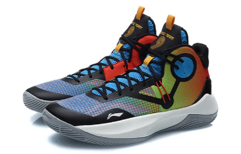 Giày Lining Sonic 9 Team 'Black Blue Orange' ABPR017-8 — ảnh 2