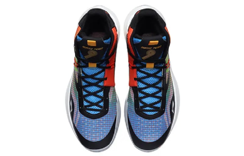 Giày Lining Sonic 9 Team 'Black Blue Orange' ABPR017-8 — ảnh 3