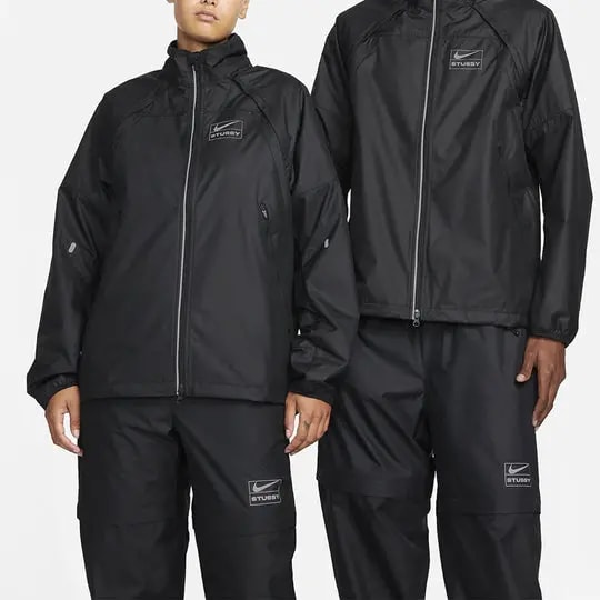 Áo Nike x Stussy FW22 Track Jacket 'Black' DO5305-010 — ảnh 3