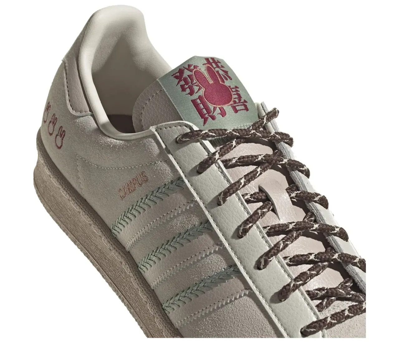 Giày Adidas Originals Campus 80S Chalk 'Brown' IE1900 — ảnh 5