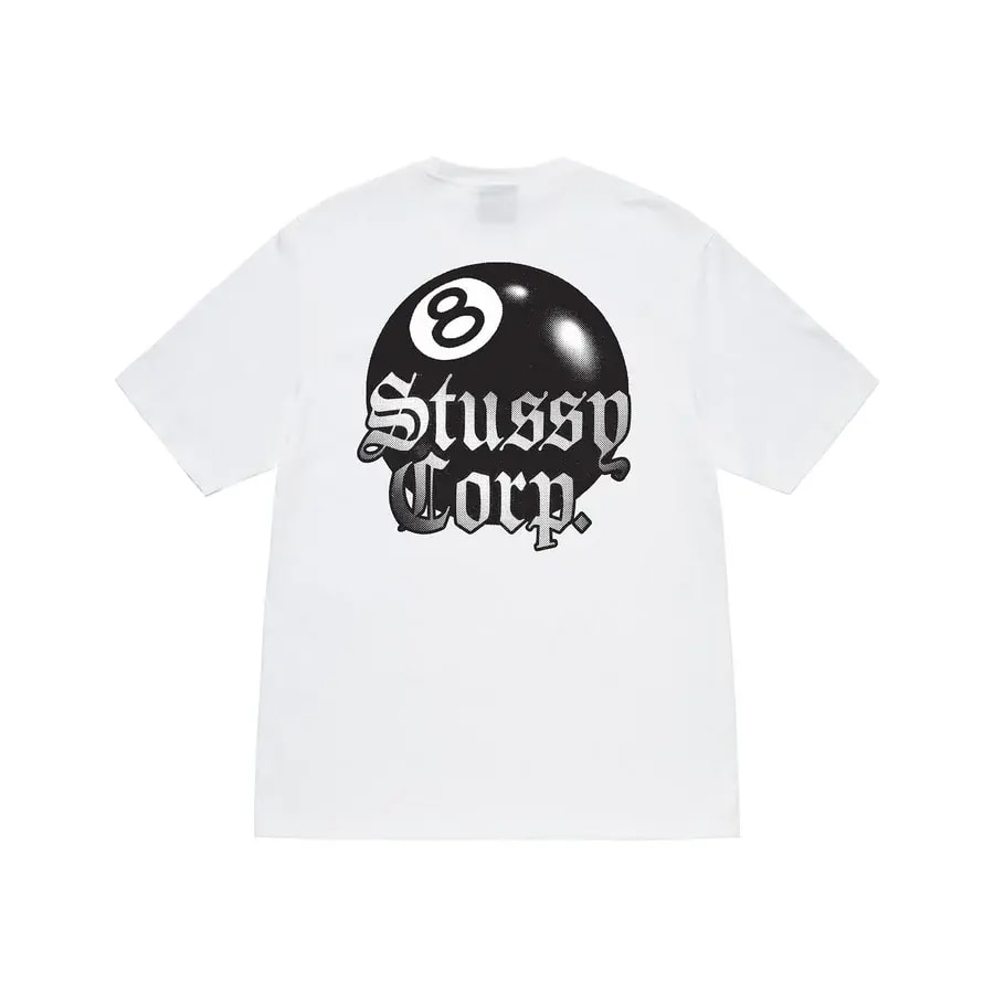 Áo Stussy 8 Ball Corp 'White' — ảnh 2