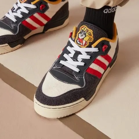 Giày Adidas Rivalry Low 'Dark Grey Red' HR0464 — ảnh 2