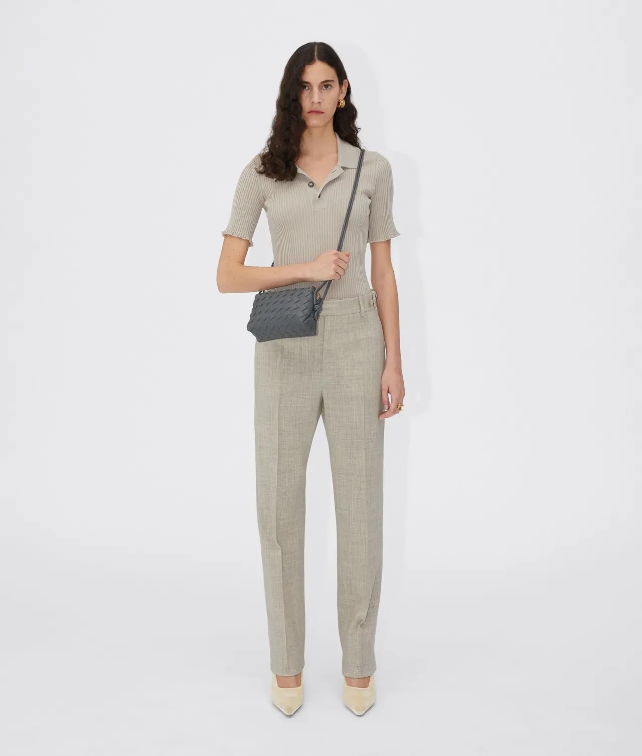Túi Bottega Veneta Mini Loop 'Thunder' 680254V1G111233 — ảnh 2