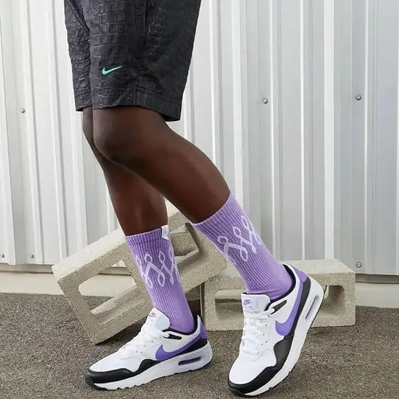 Giày Nike Air Max SC 'White Purple' CW4555-111 — ảnh 2