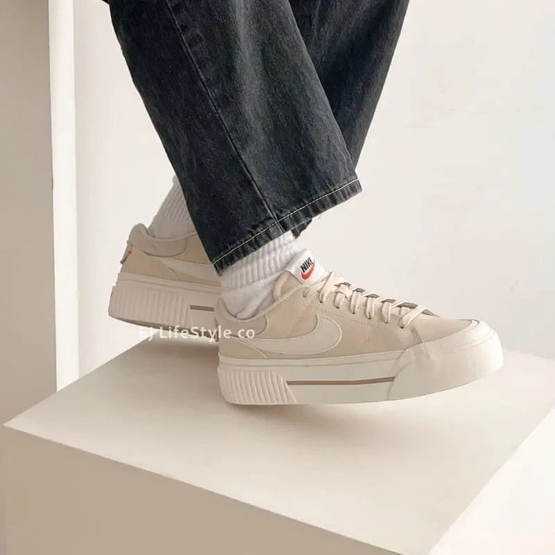 Giày Nike Court Legacy Lift 'Pearl White' DM7590-200 — ảnh 3