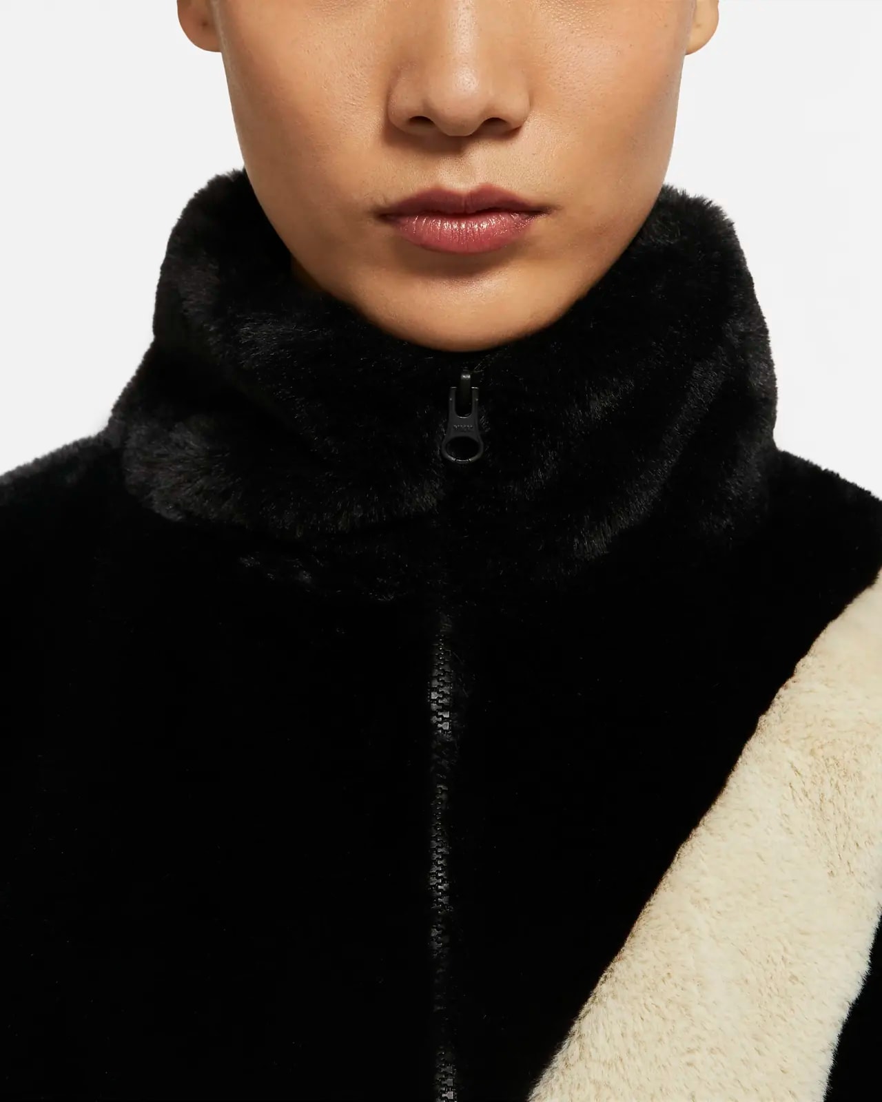 Áo Nike Sportswear Faux Fur Jacket 'Black' DO3792-010 — ảnh 4