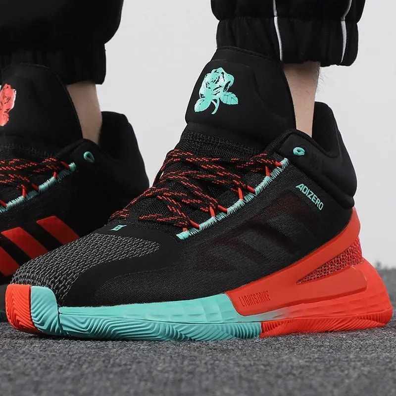 Giày Adidas D Rose 11 'Black Bright Red' FZ4407 — ảnh 4