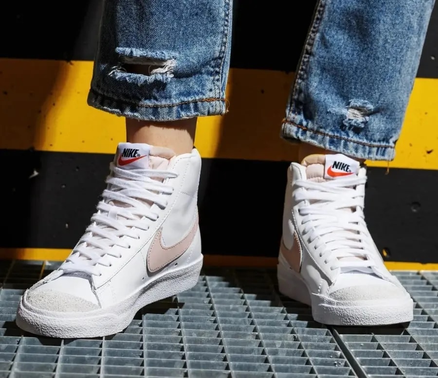 Giày Nike Blazer Mid '77 Vintage 'White Pink Oxford' CZ1055-118 — ảnh 2