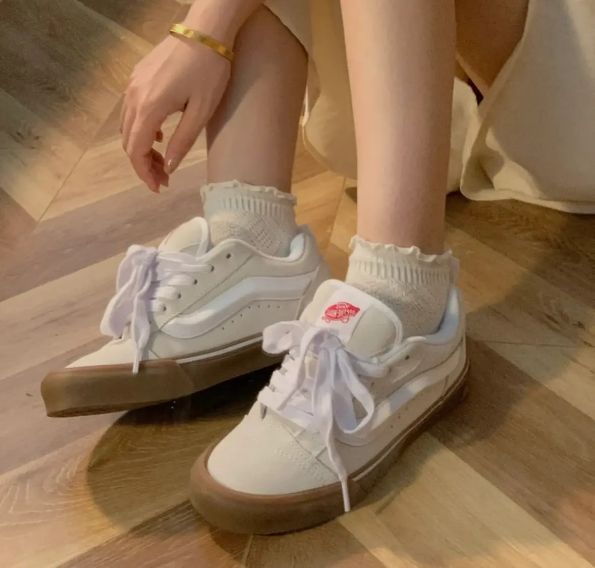 Giày Vans Knu Skool 'White' VN0009QDWHT — ảnh 2