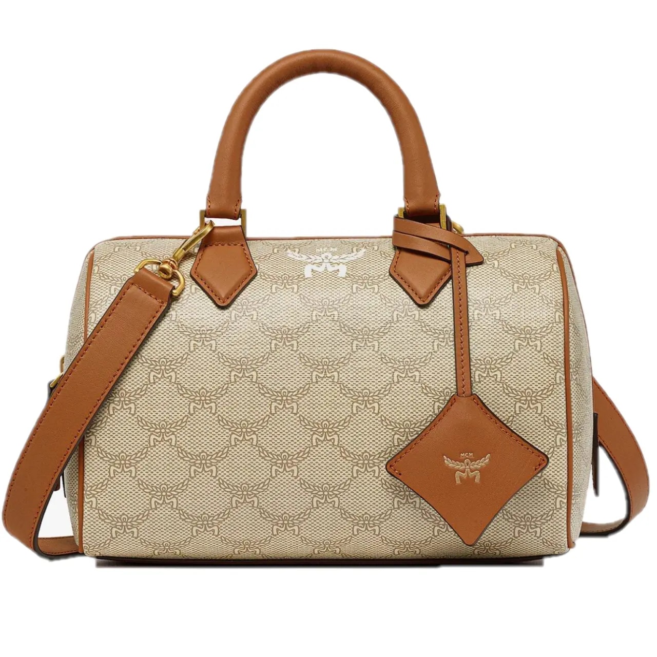 Túi MCM Ella Boston Bag in Lauretos 'Beige' MWBESEA08I9001