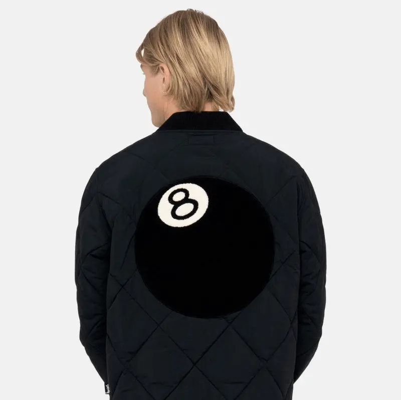 Áo Stussy 8 Ball Quilted Liner Jacket 'Black' — ảnh 3