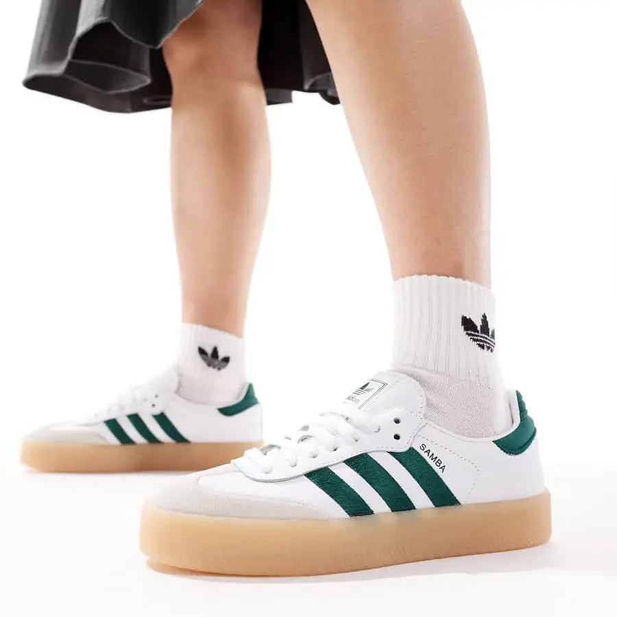 Giày Adidas Sambae 'White Green Gum' ID0440 — ảnh 2