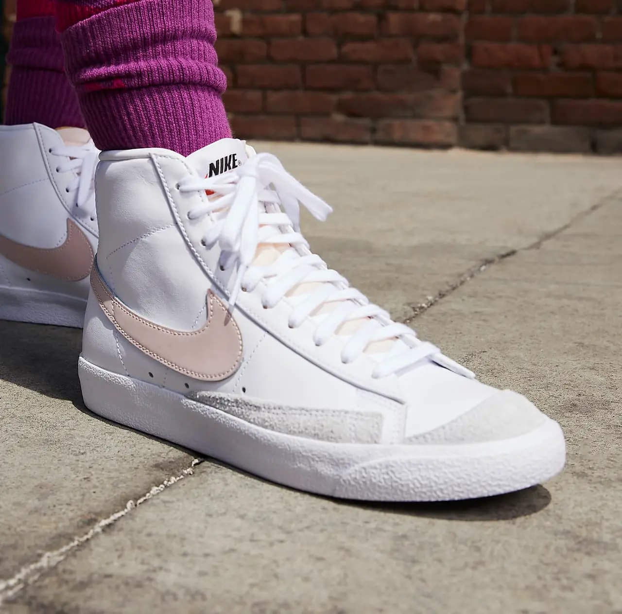 Giày Nike Blazer Mid '77 Vintage 'White Pink Oxford' CZ1055-118 — ảnh 3