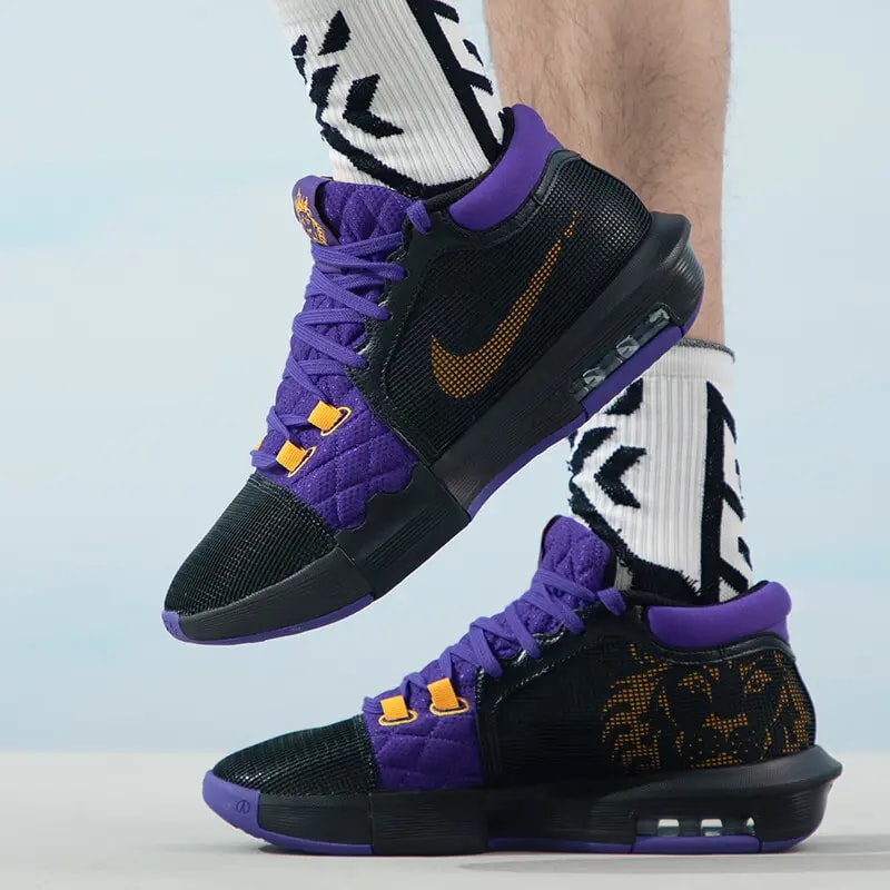 Giày Nike LeBron Witness 8 'Lakers' FB2237-001 — ảnh 4