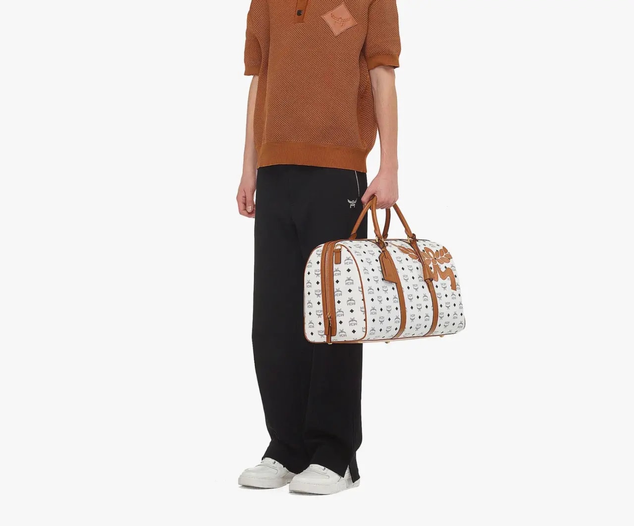 Túi MCM Ottomar Weekender Mega Laurel Visetos 'White' MMVESTT02WT001 — ảnh 2