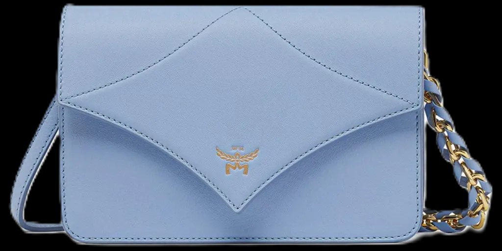 Túi MCM Diamond Spanish Calf Leather 'Della Robbia Blue' MWRESAK01L8001