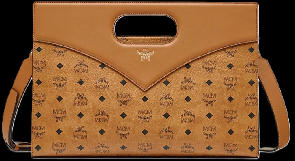 Túi MCM Diamond Tote Visetos Leather Mix 'Cognac' MWTESAK01CO001
