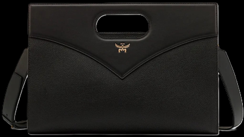 Túi MCM Diamond Tote Embossed Leather 'Black' MWTESAK02BK001