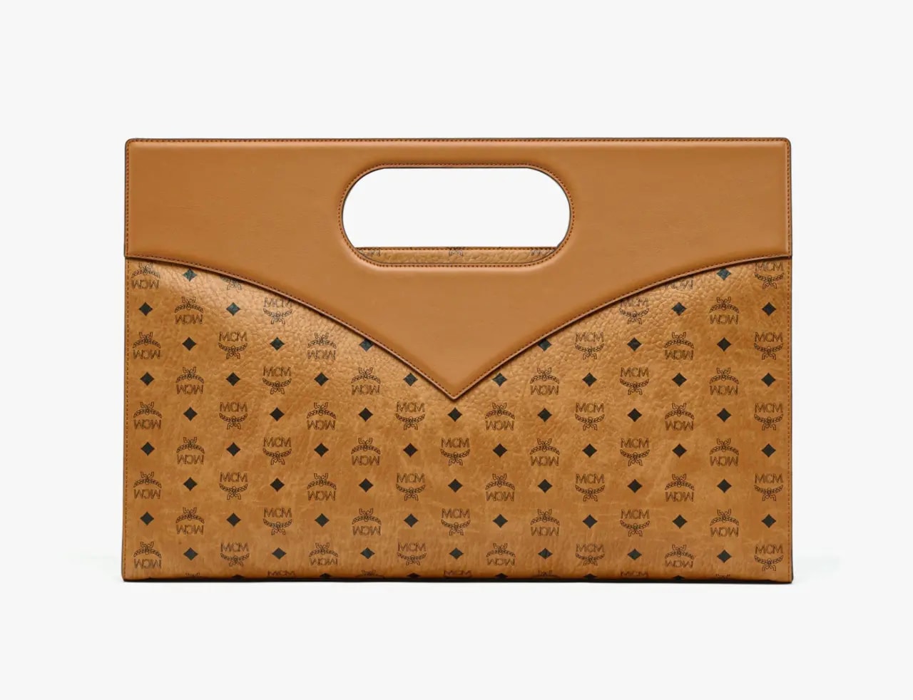 Túi MCM Diamond Tote Visetos Leather Mix 'Cognac' MWTESAK04CO001 — ảnh 4