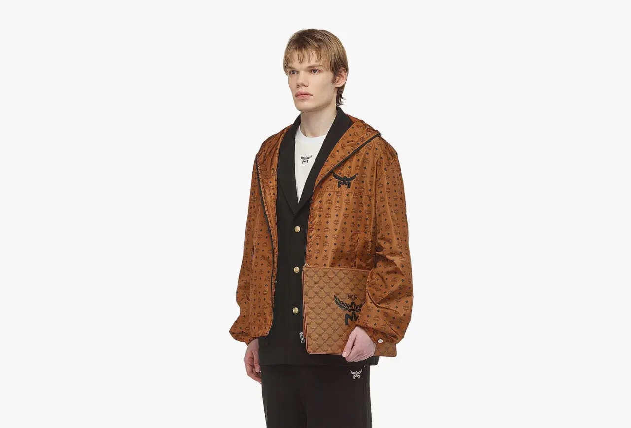 Túi MCM Himmel Zip Pouch Lauretos 'Cognac' MXZESAC04CO001 — ảnh 2