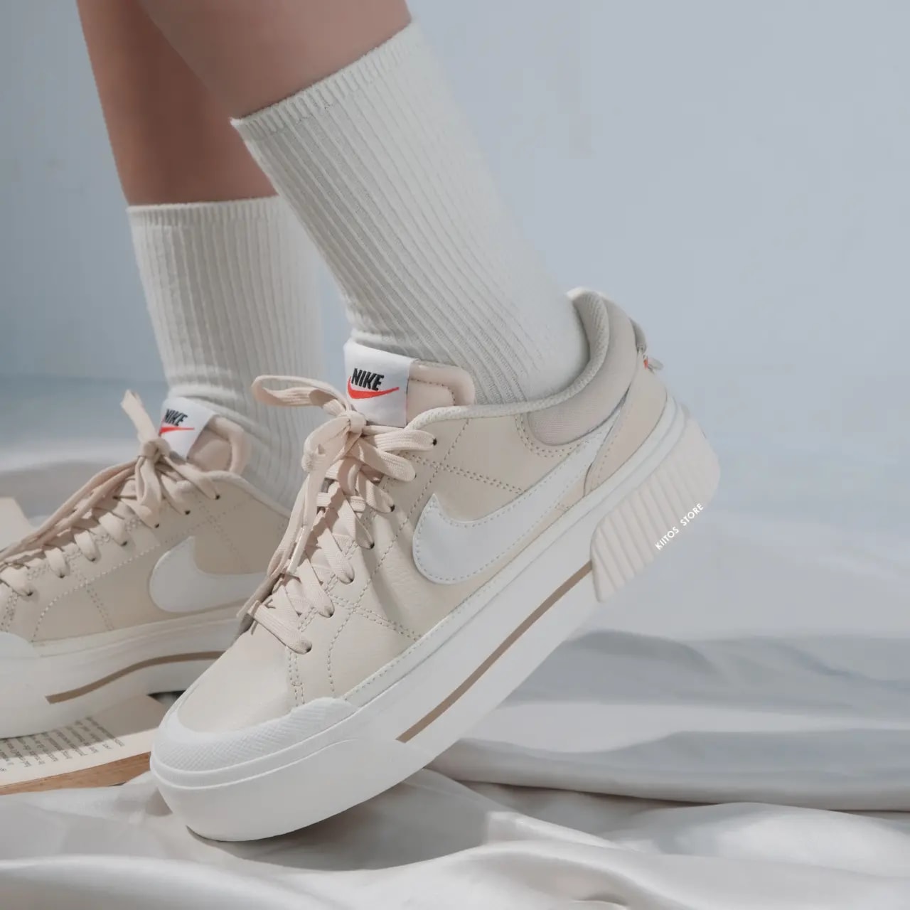 Giày Nike Court Legacy Lift 'Pearl White' DM7590-200 — ảnh 4