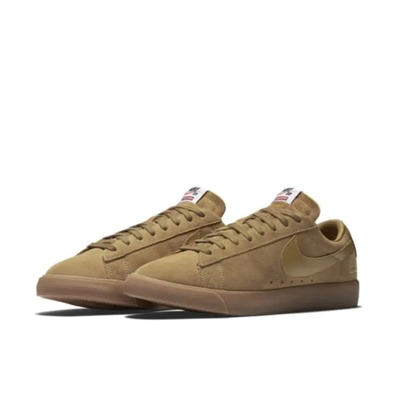 Giày Nike SB Blazer Low GT x Supreme 'Brown' 716890-229 — ảnh 2