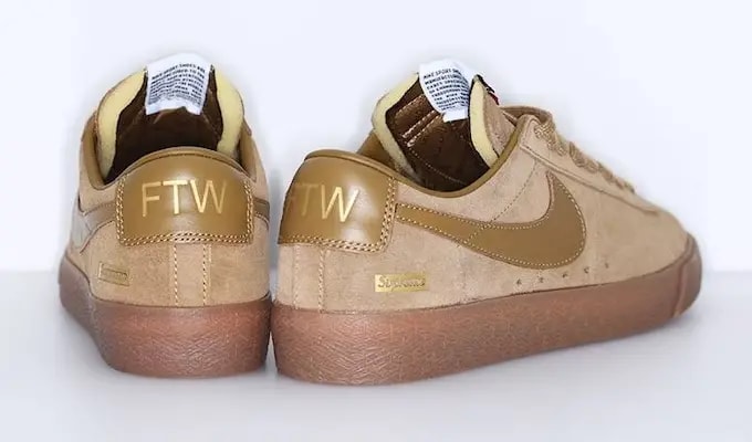 Giày Nike SB Blazer Low GT x Supreme 'Brown' 716890-229 — ảnh 5