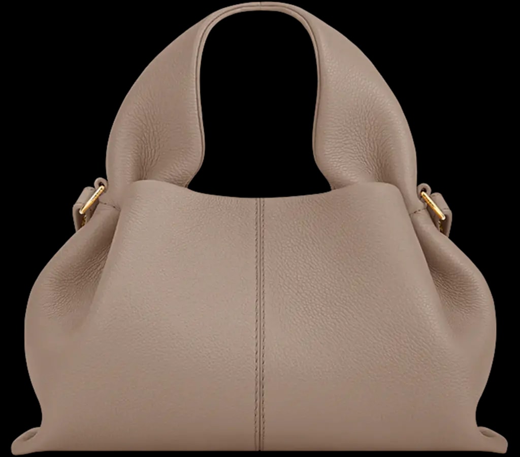 Túi Polene Numéro Neuf Mini edition Textured 'Taupe'